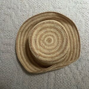 L*Space Natural and Tan Woven Hat